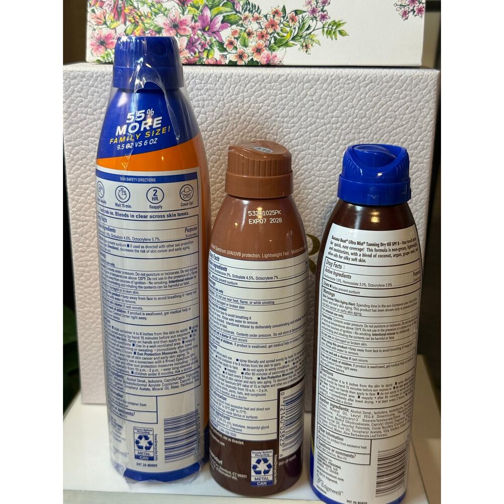 Sunscreen Bundle of 3 (Banana Boat & Coppertone) - NEW in DATE - Picture 2 of 5